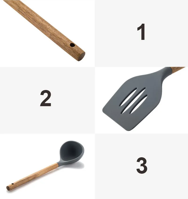 Nonstick Silicone Cooking Kitchenware Set