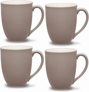 Noritake Colorwave Clay 12 oz. Mugs, Set of 4