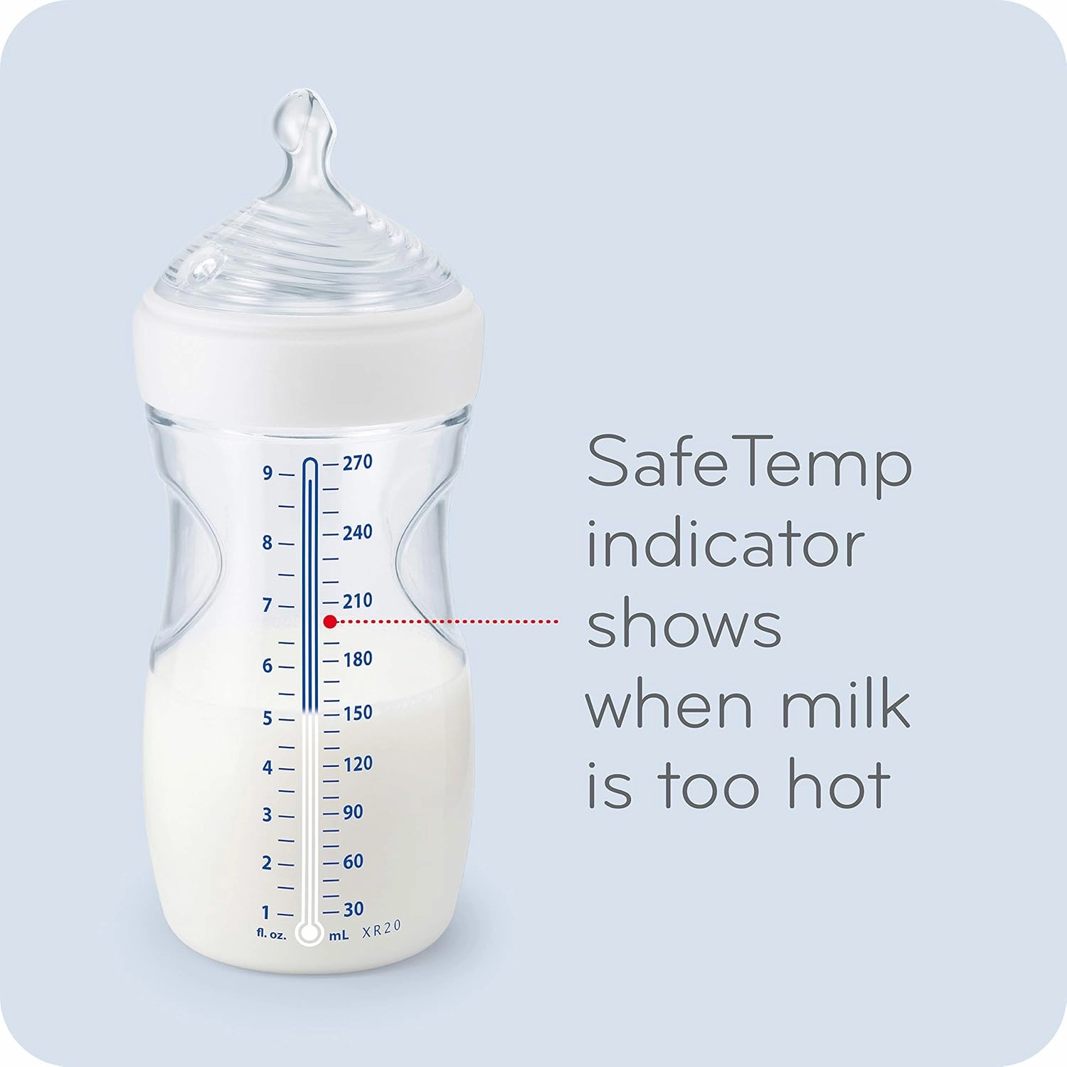 NUK Simply Natural Baby Bottles with SafeTemp Gift Set
