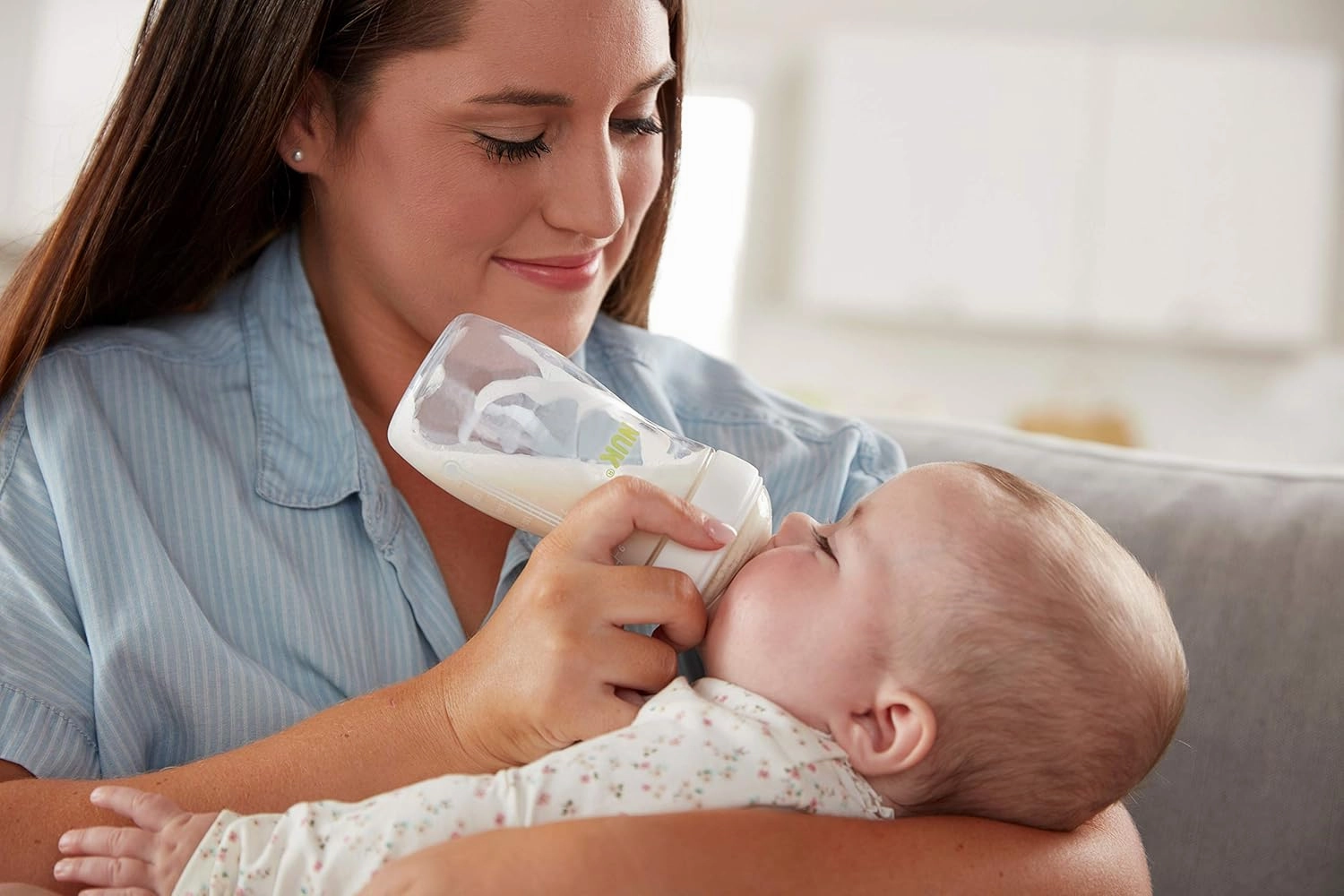 NUK Simply Natural Baby Bottles with SafeTemp Gift Set
