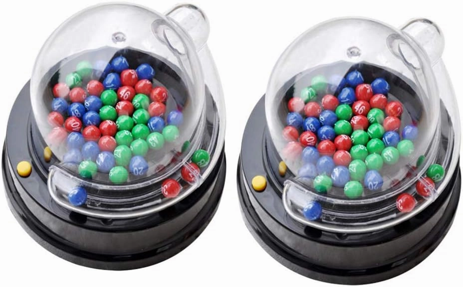 NUOBESTY 2 Set Bingo Lotto Game Electric Machine Electric Shake Lucky Ball Table Top Toys
