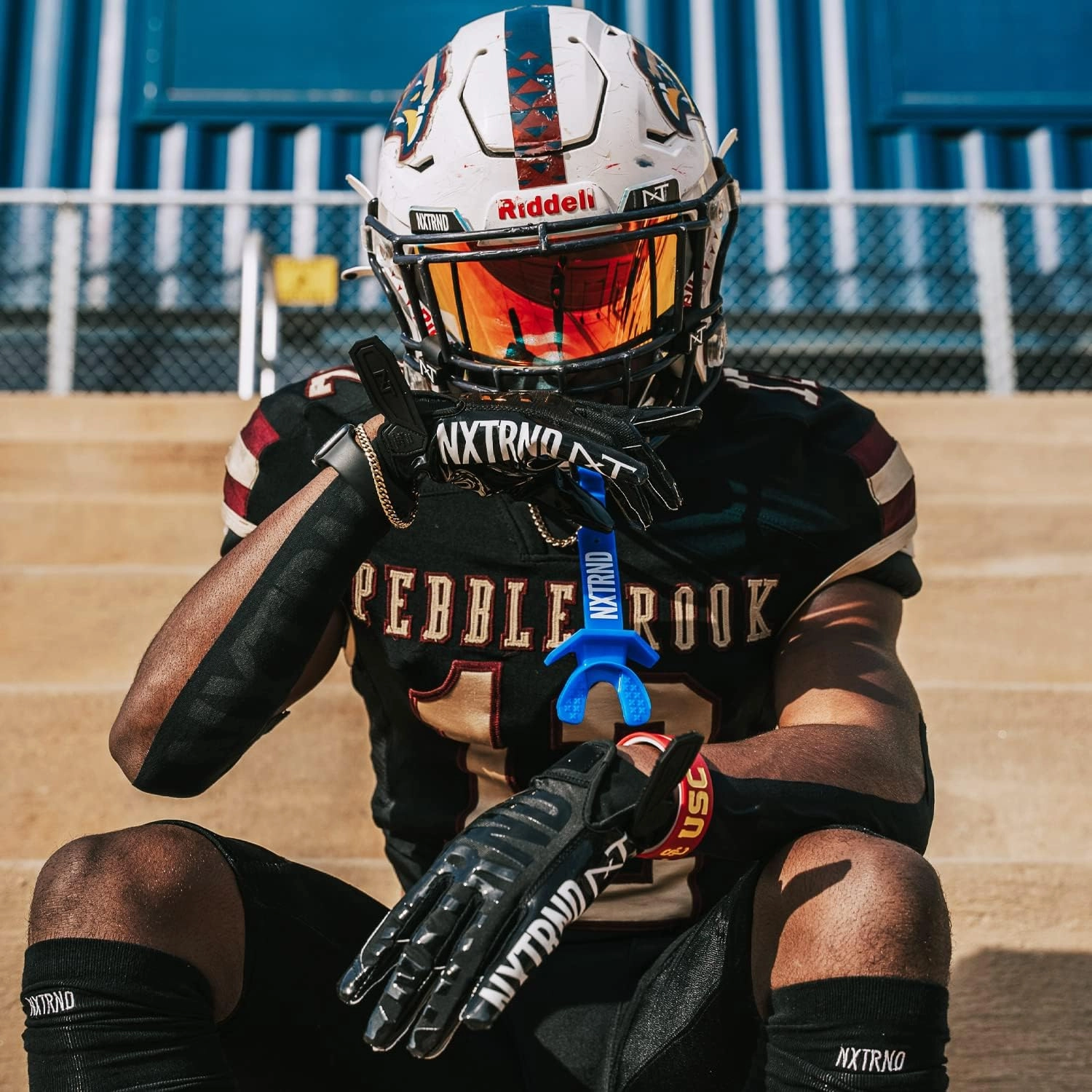 Nxtrnd G1 Youth Football Gloves, Kids Sticky Receiver Gloves