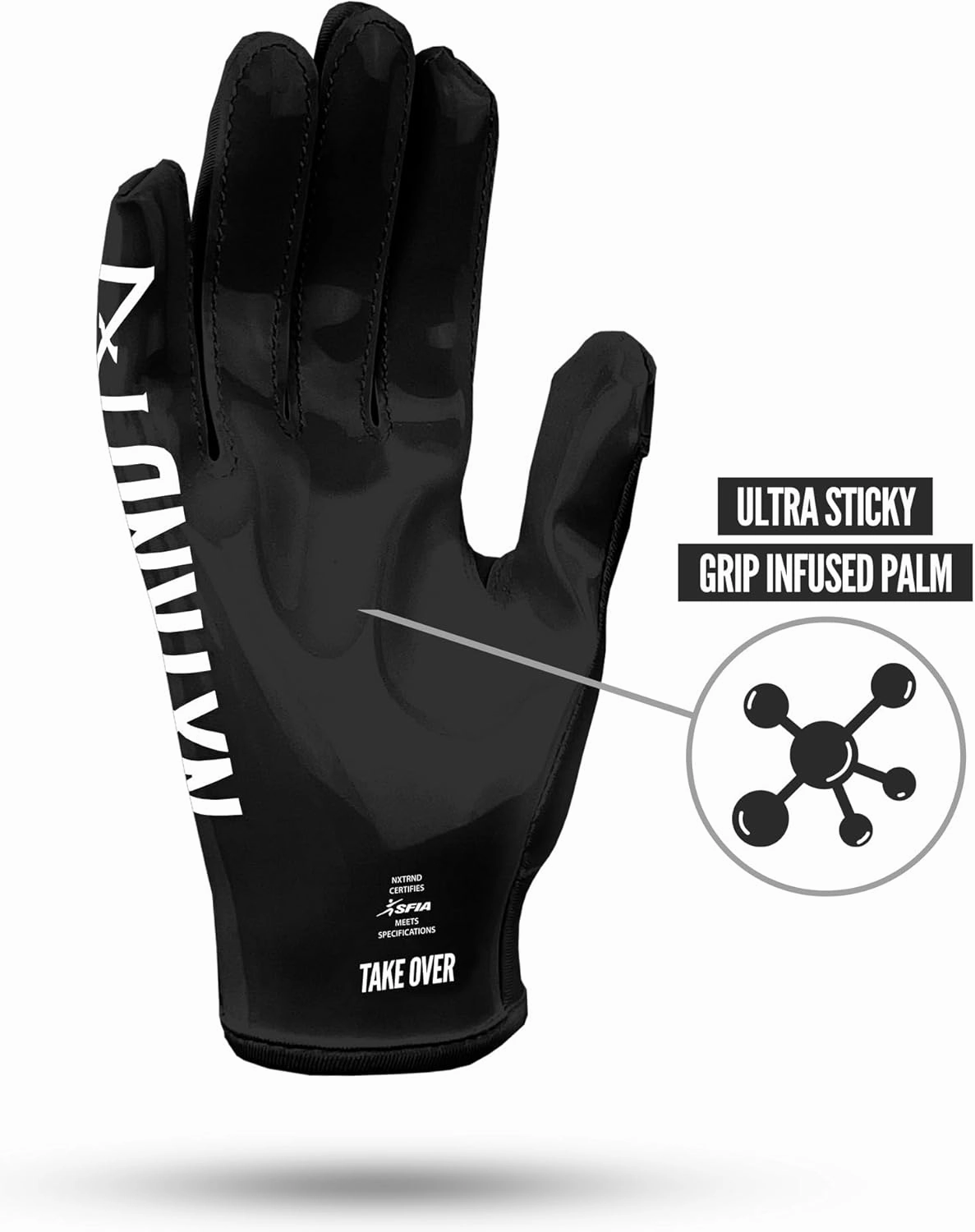 Nxtrnd G1 Youth Football Gloves, Kids Sticky Receiver Gloves