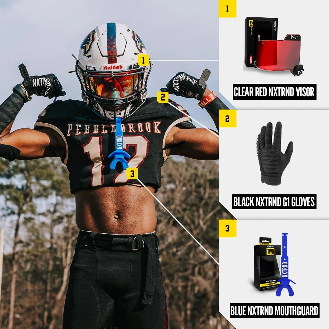 Nxtrnd G1 Youth Football Gloves, Kids Sticky Receiver Gloves