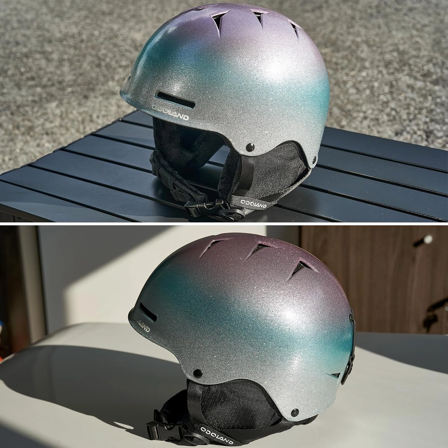 Odoland Kids Ski Helmet, Snow Helmet with Ski Goggles, Shockproof, Windproof, Safety Snow Sports Helmets and Protective Goggles for Boys Girls and Youth