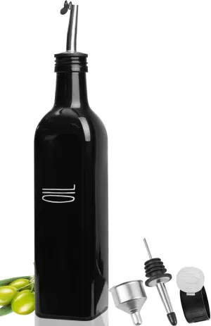 Olive Oil Dispenser - Kitchen Decor (Black)