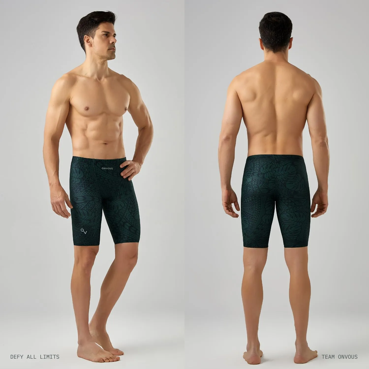 Onvous Swim Jammers for Men | Men's Athletic Swimwear Jammer | Mens Jammer for Swimming | Mens Swim Jammers Size 28-38