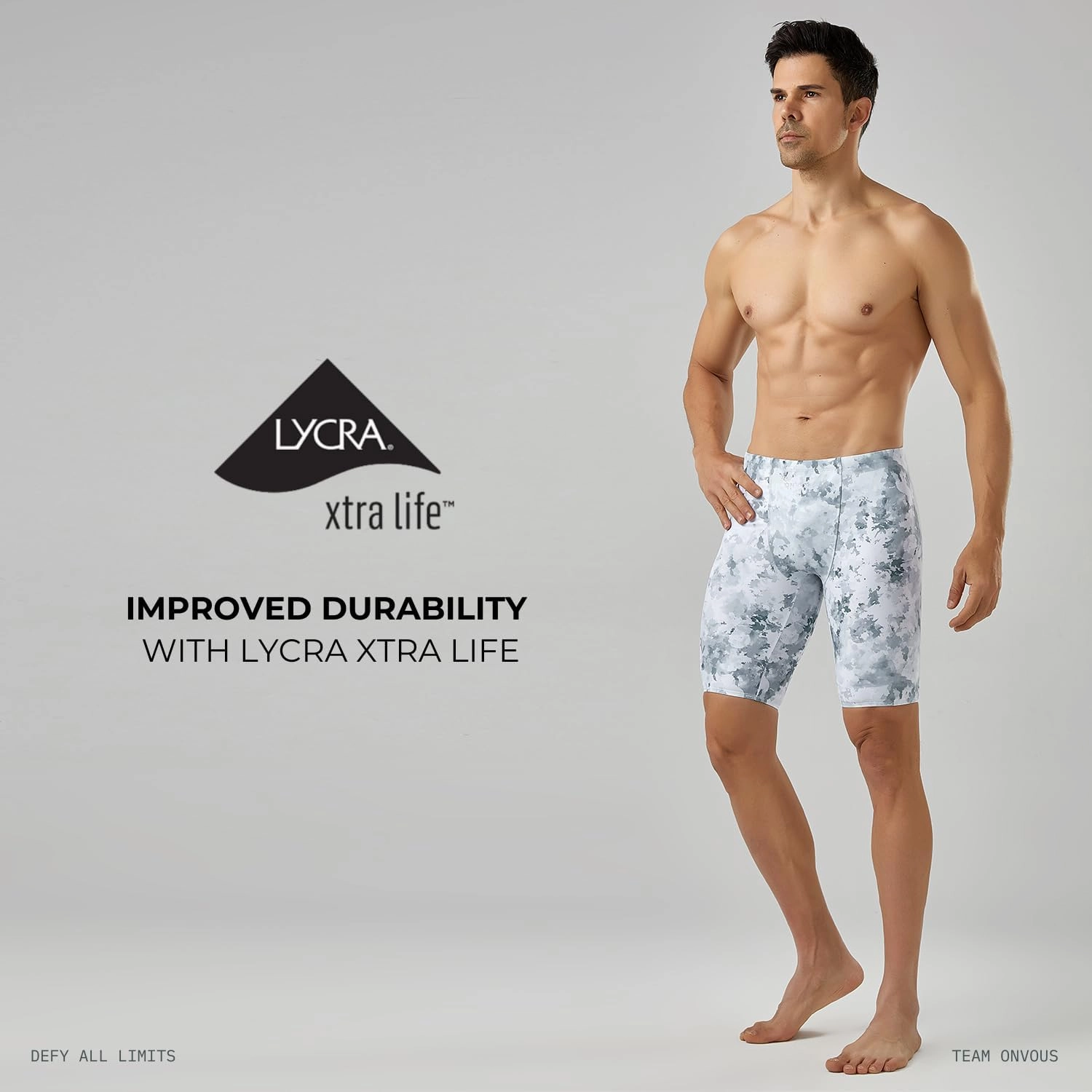 Onvous Swim Jammers for Men | Men's Athletic Swimwear Jammer | Mens Jammer for Swimming | Mens Swim Jammers Size 28-38