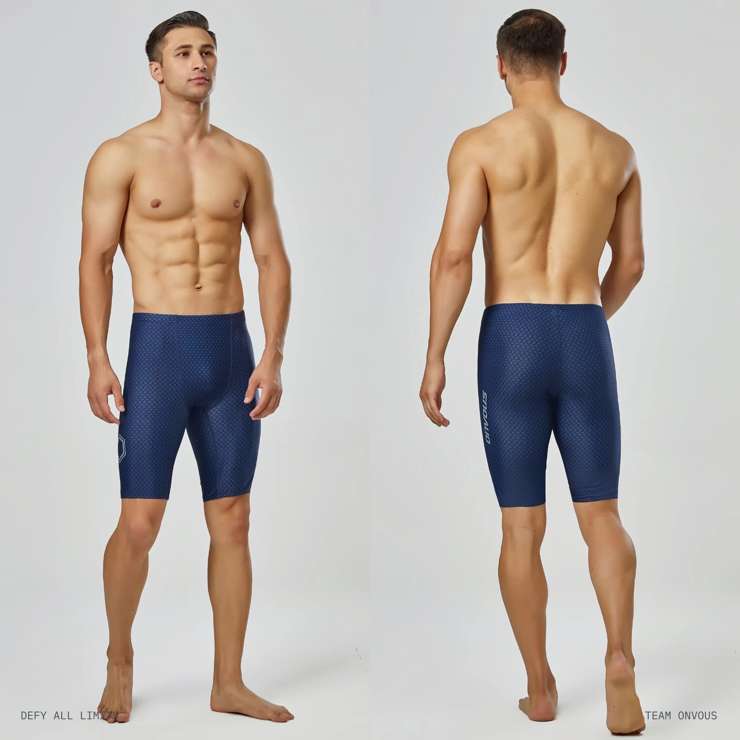 Onvous Swim Jammers for Men | Men's Athletic Swimwear Jammer | Mens Jammer for Swimming | Mens Swim Jammers Size 28-38