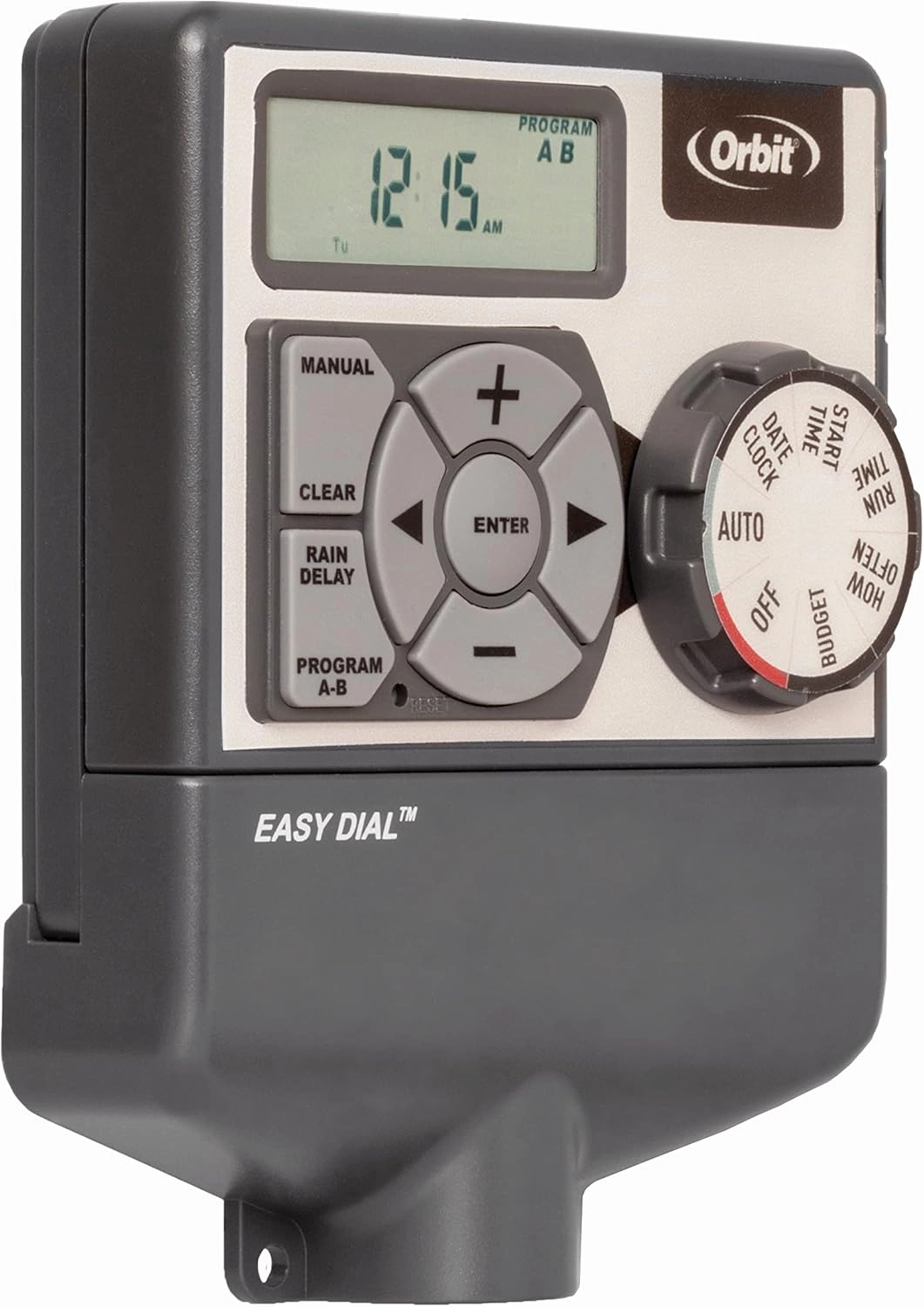 Orbit 28964 Easy Dial 4-Station Indoor Sprinkler Controller Gray