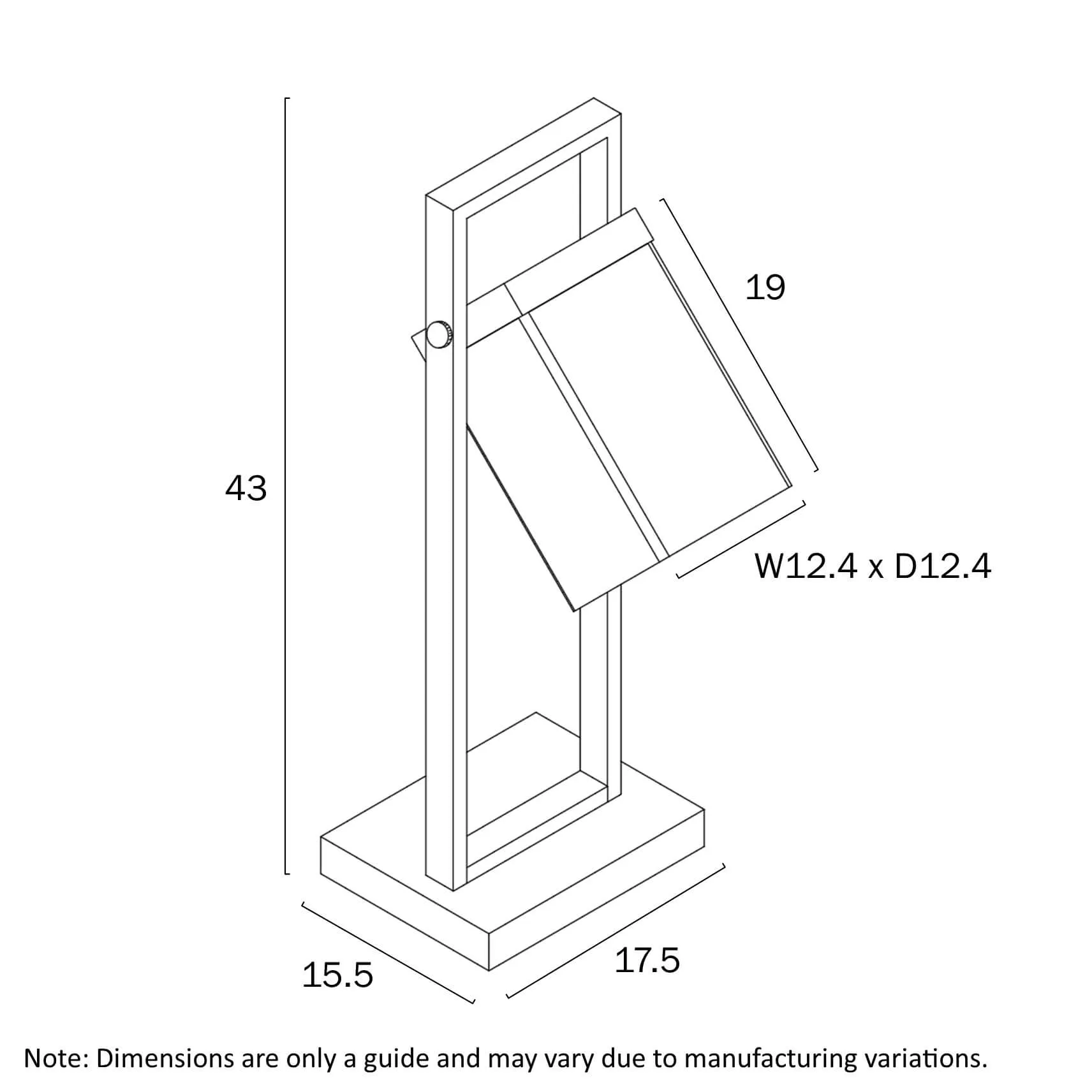 OSADA: Modern Table Lamp with Adjustable Lamp Shades