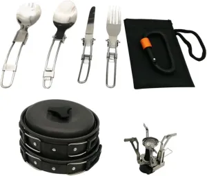 Outdoor Kitchenware Portable Camping Cookware Foldable Handle for Safe Cooking