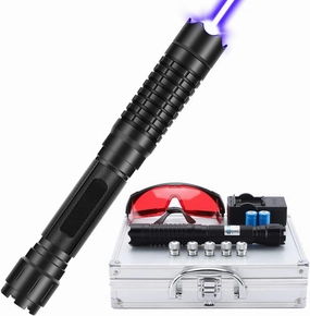 Outdoor Tactical Light Powerfull Strong Blue Beam Multi Functional with Adjustable Focus and Multi Patterns for Camping,Hiking,Hunting,Fishing