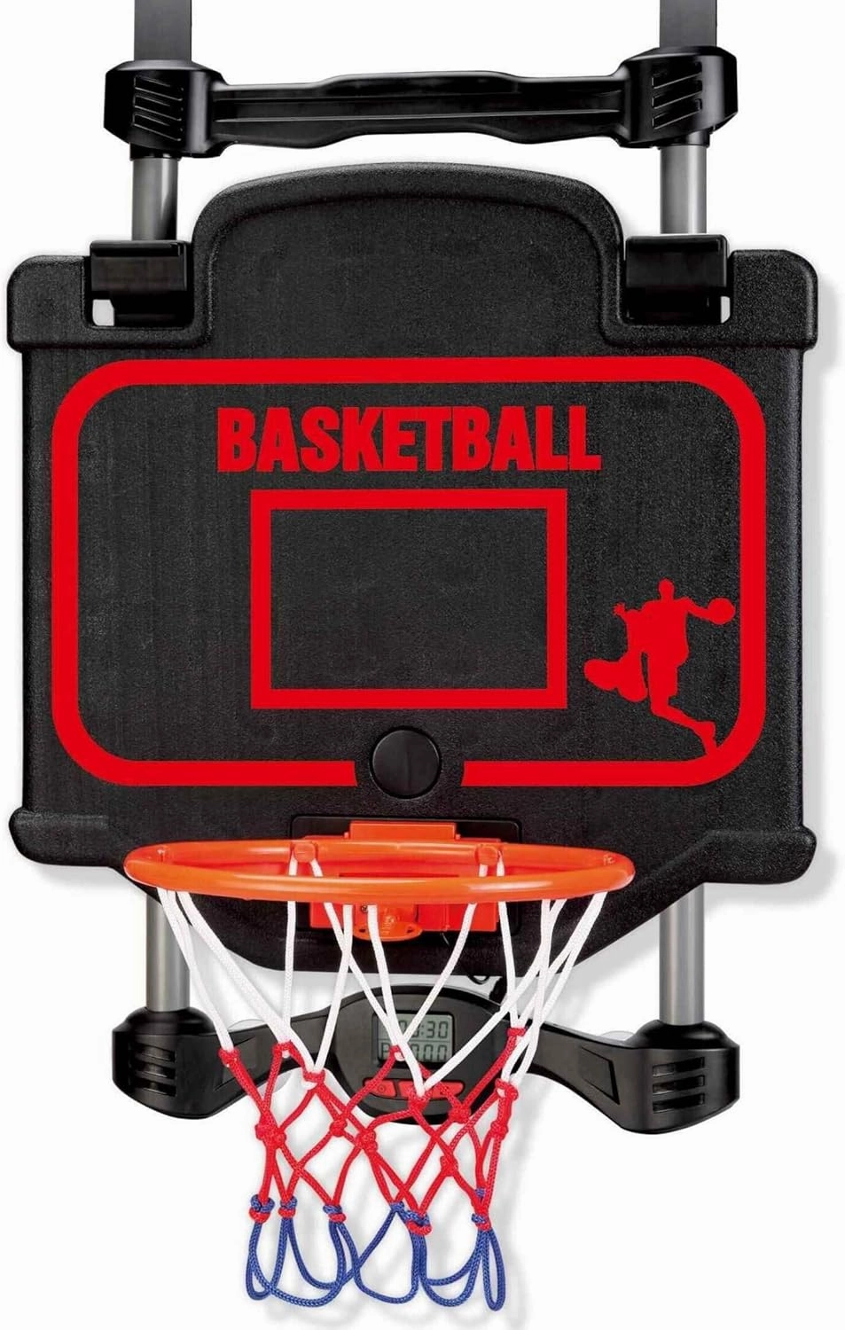 Over-The-Door Basketball & Boxing Combo – 2-in-1 Game Set with Adjustable Hoop & Speed Bag, Scoreboard & Sound Effects – Fun Indoor Sports Toy for Kids & Adults