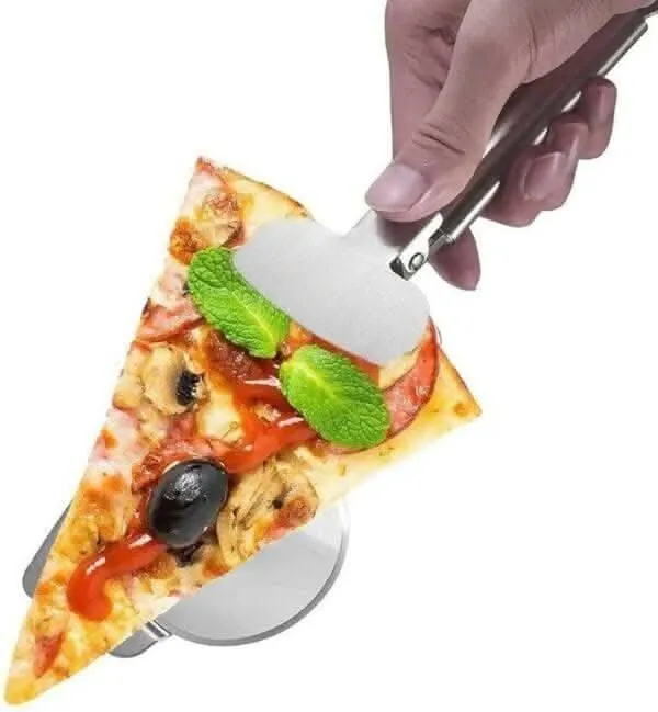 P-Plus International Pizza Cutter & Serving Turner (2-in-1 Combo)