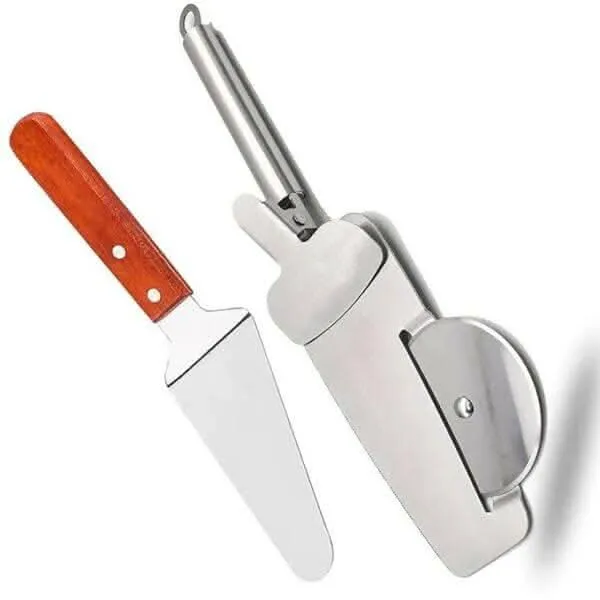 P-Plus International Pizza Cutter & Serving Turner (2-in-1 Combo)