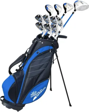 Palm Springs Golf Visa Men's Graphite and Steel Hybrid Club Set and Stand Bag