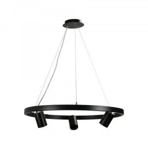 PANO 3 - Black 3 x GU10 Spot Ring Pendant Light