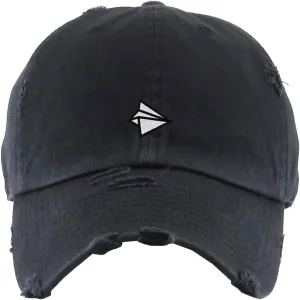 Paper Airplanes Vintage Baseball Cap Embroidered Cotton Adjustable Distressed Dad Hat