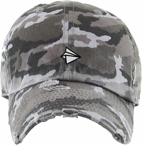 Paper Airplanes Vintage Baseball Cap Embroidered Cotton Adjustable Distressed Dad Hat