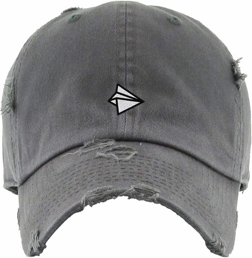 Paper Airplanes Vintage Baseball Cap Embroidered Cotton Adjustable Distressed Dad Hat
