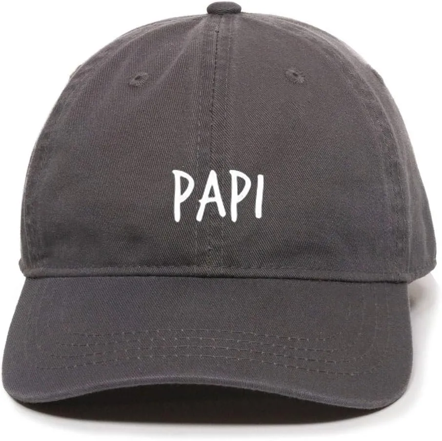 Papi Embroidered Baseball Cap Cotton Adjustable Dad Hat