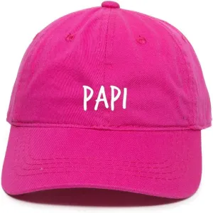 Papi Embroidered Baseball Cap Cotton Adjustable Dad Hat