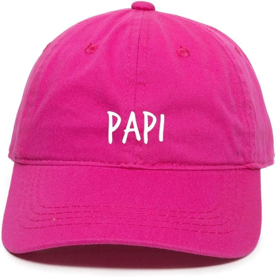 Papi Embroidered Baseball Cap Cotton Adjustable Dad Hat