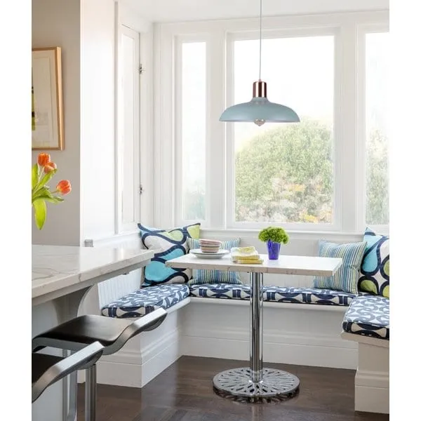 PASTEL12 Pendant - L Matte GREEN DOME with Copper Lamp holder Cover OD400mm x H216mm 3m cable WTY 1YR