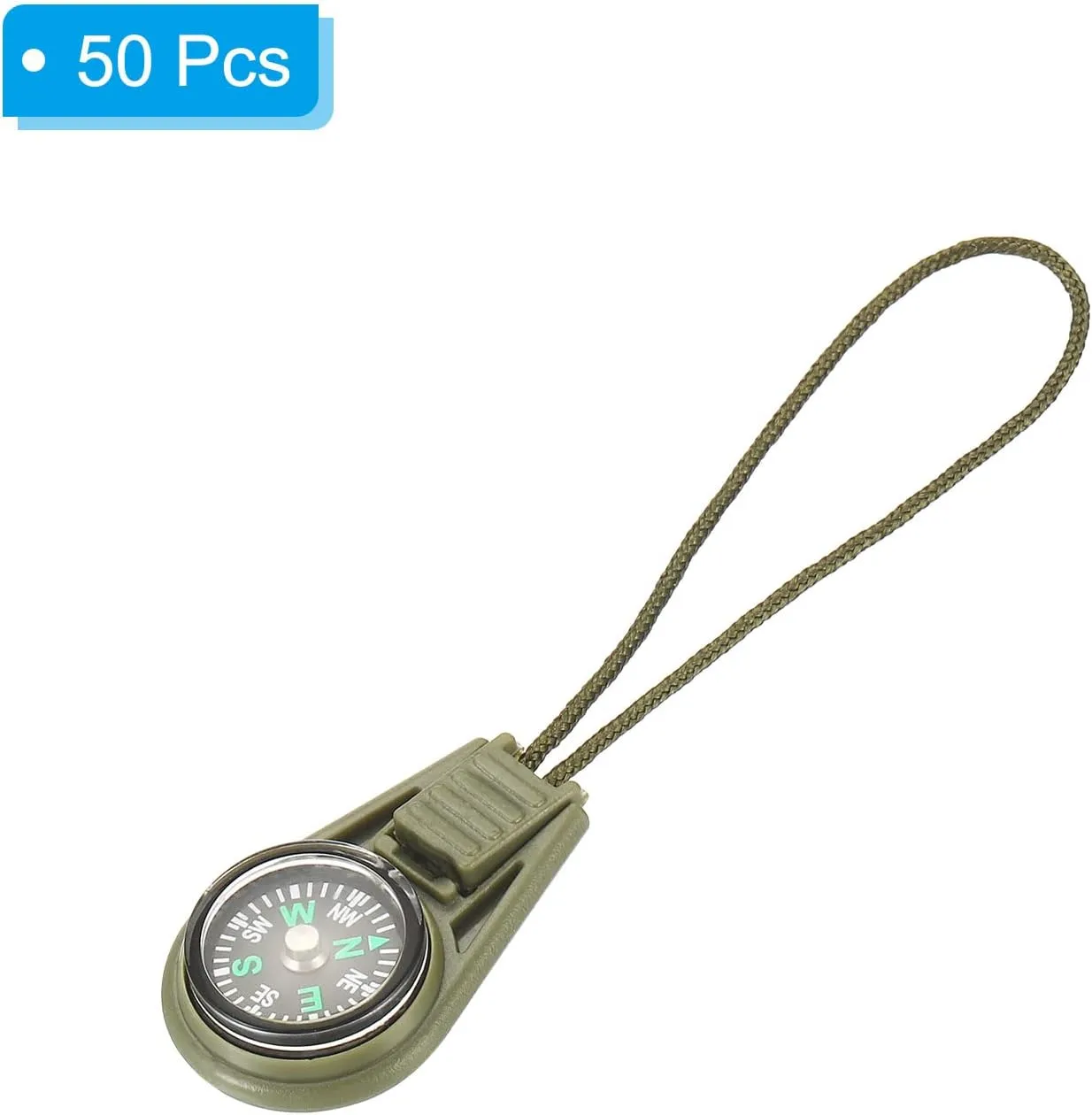 PATIKIL Mini Survival Compass, 50 Pack Button Compass Bulk Kit for Outdoor Hiking Camping Travelling Party
