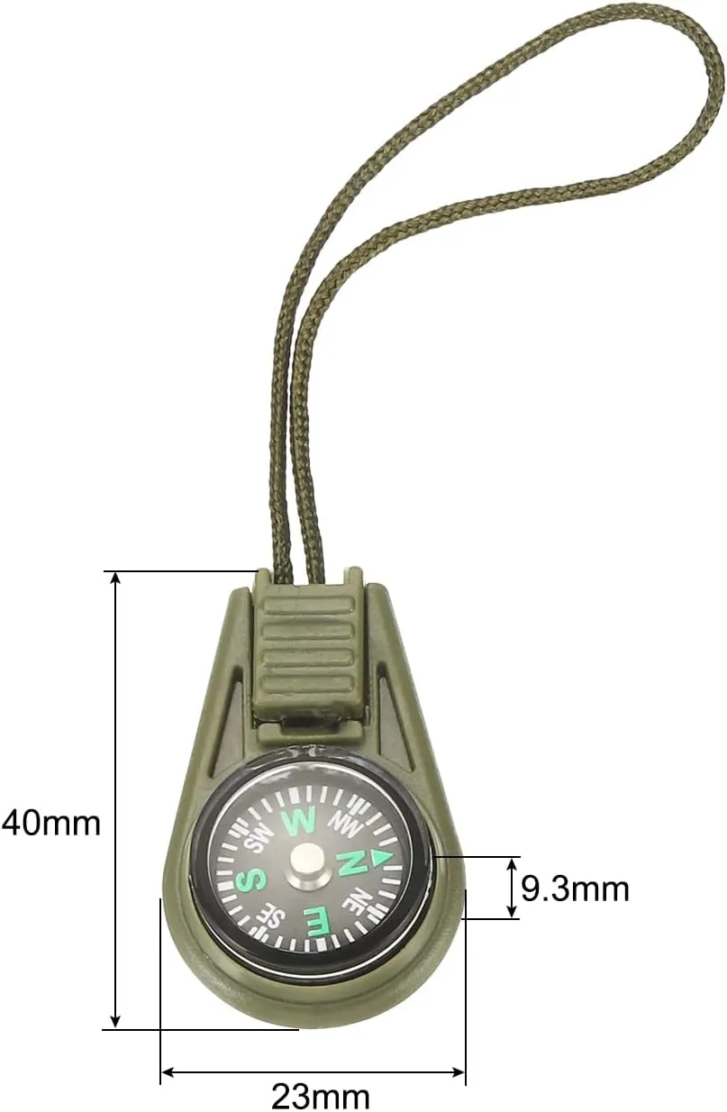 PATIKIL Mini Survival Compass, 50 Pack Button Compass Bulk Kit for Outdoor Hiking Camping Travelling Party