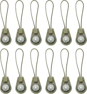 PATIKIL Mini Survival Compass, 50 Pack Button Compass Bulk Kit for Outdoor Hiking Camping Travelling Party