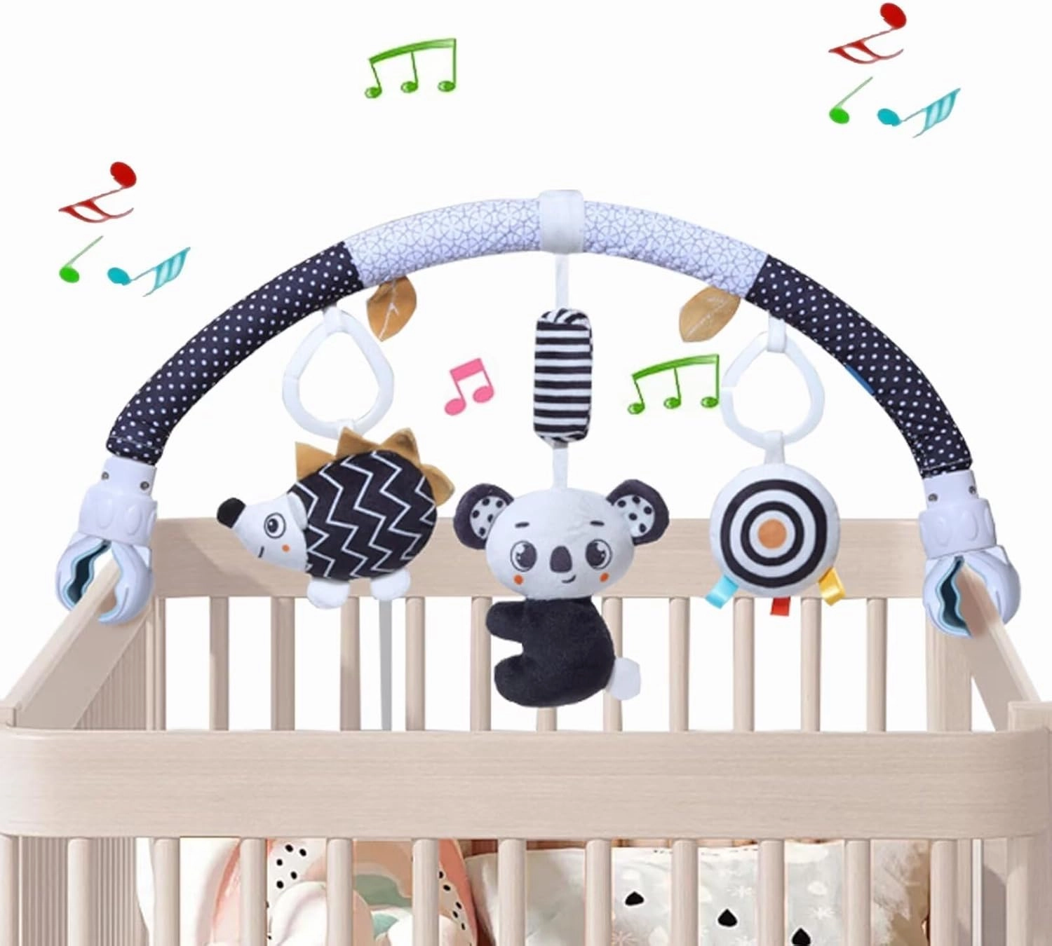 Pau1Hami1ton Baby Stroller Arch Toys, Car Seat Toys,Bouncer Toy Bar/Mobile for Bassinet,Adjustable Baby Hanging Toys Fit for Crib Bed,Stroller,Car Seat,Baby Gifts.S-19(Koala)