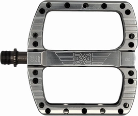 PDX G11 Mountain Bike Pedal MTB Pedal Large Concave Platform Machined Aluminum Polished Bicycle Non-Slip Pedals 9/16 Chromoly Spindle Smooth Ball Bearings