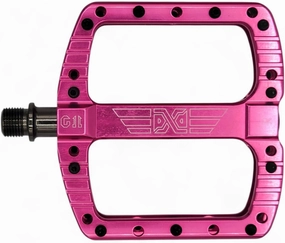 PDX G11 Mountain Bike Pedal MTB Pedal Large Concave Platform Machined Aluminum Polished Bicycle Non-Slip Pedals 9/16 Chromoly Spindle Smooth Ball Bearings