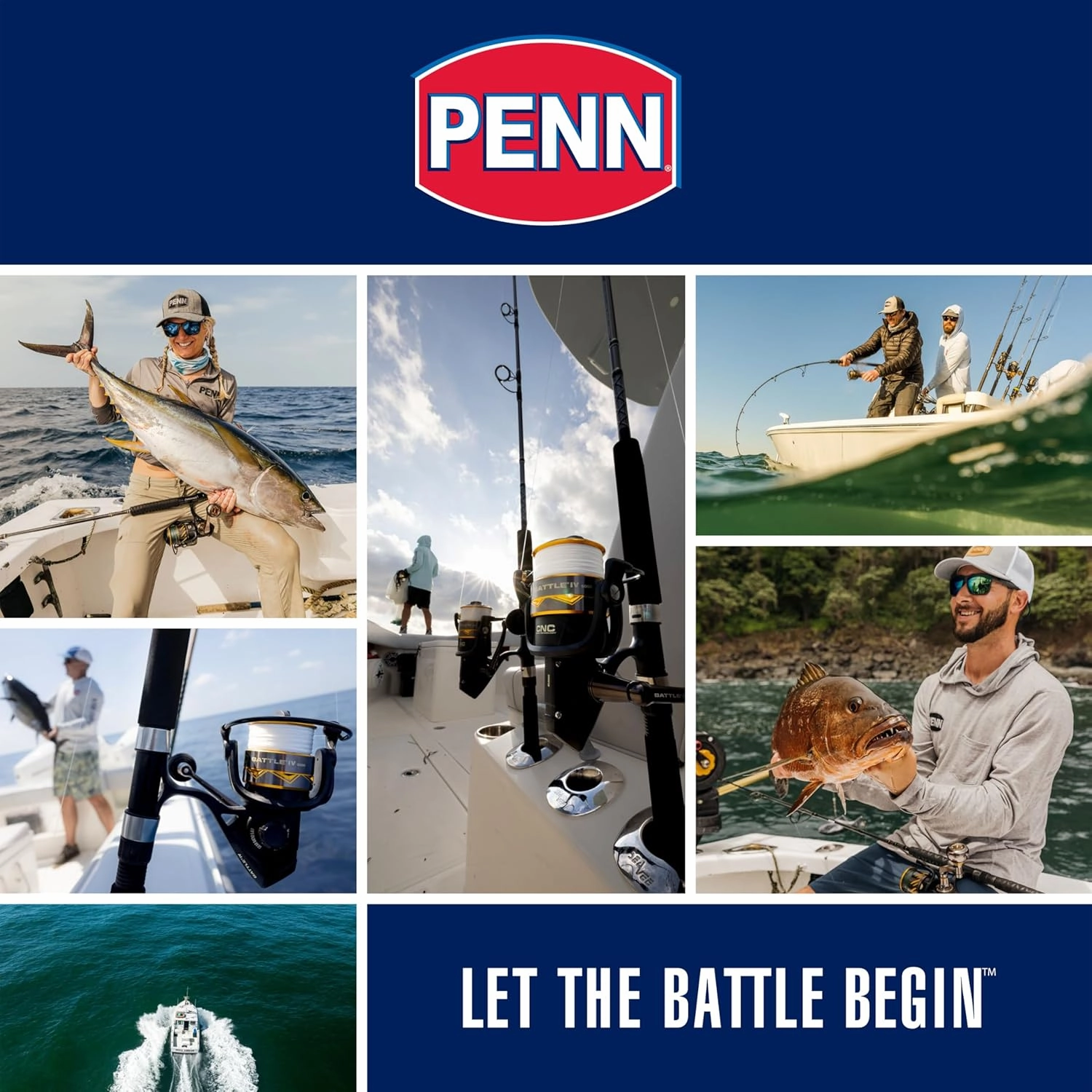 PENN Pursuit III & Pursuit IV Spinning Reel and Fishing Rod Combo