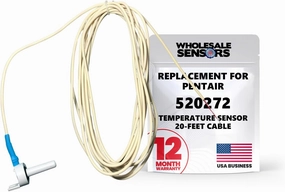 Pentair 520272 Replacement Temperature Sensor 20FT Cable 12 Month Warranty