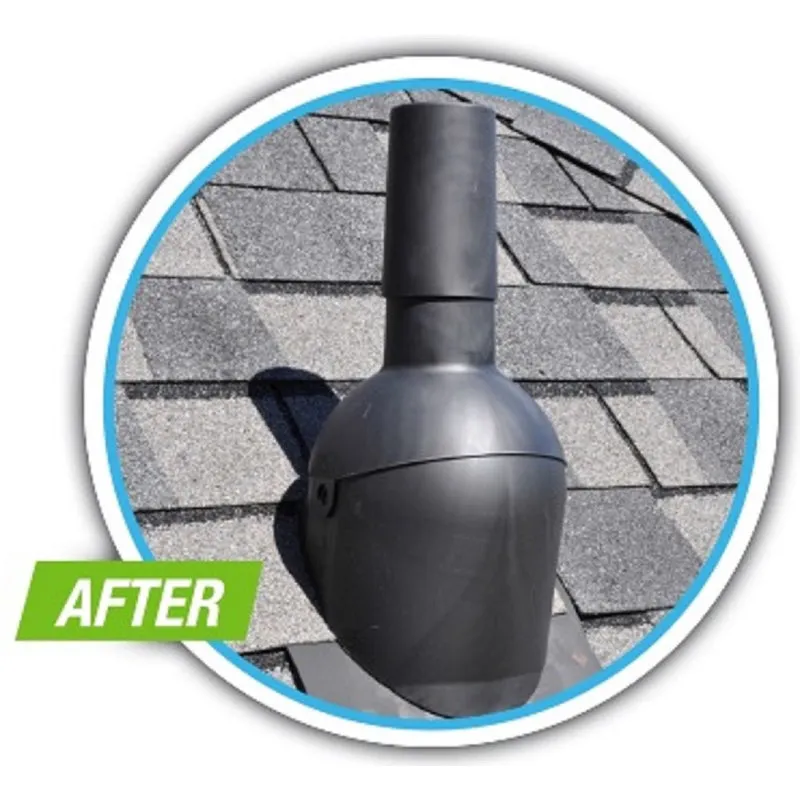 Perma-Boot 7-1/4 in. W X 8 in. L Plastic Roof Flashing Black