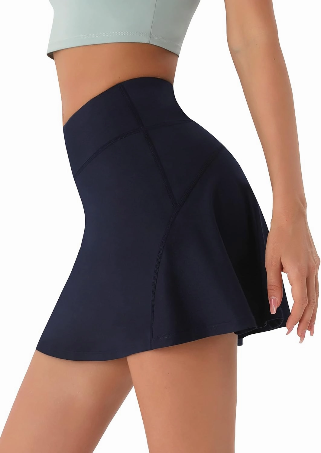 Persit Womens High Waisted Athletic Tennis Skirt Sports Golf Running Skorts with Ball Pockets