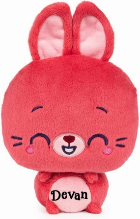 Personalized Harli Hops Bunny Plush - Drops Silly Stuffed Animal Character Keepsake with Custom Name