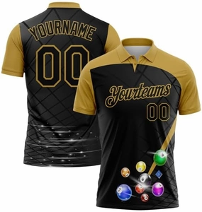 Personalized Name,Custom Jersey, Polo Sport, Green Red-White 3D Pattern Design Flame Billiards 8 Ball