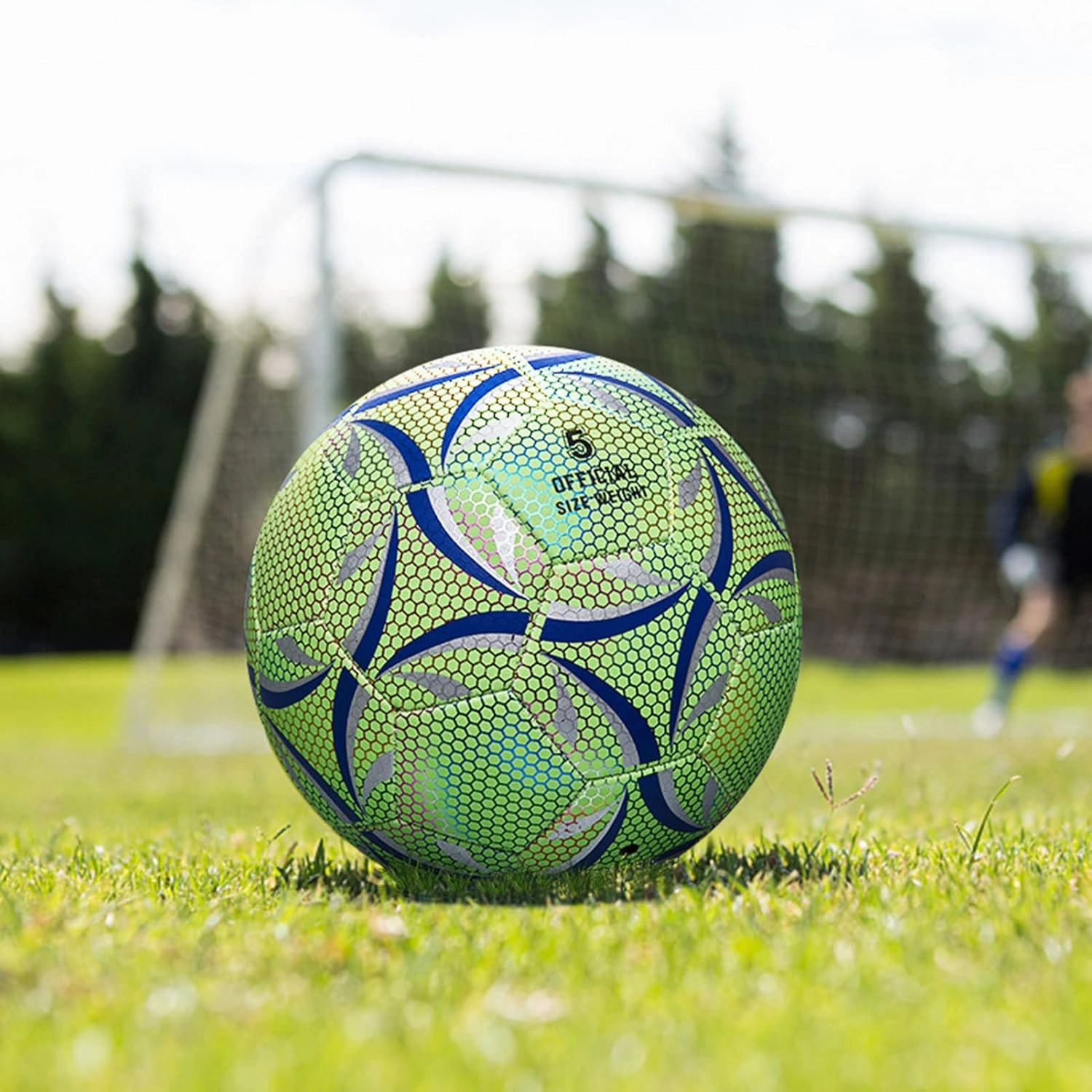 Personalized Soccer Ball Glow in The Dark, Customized Glowing Soccer Ball Gift for Teens, Youth, Men, Women Indoor Outdor Soccer Training (with Pump)