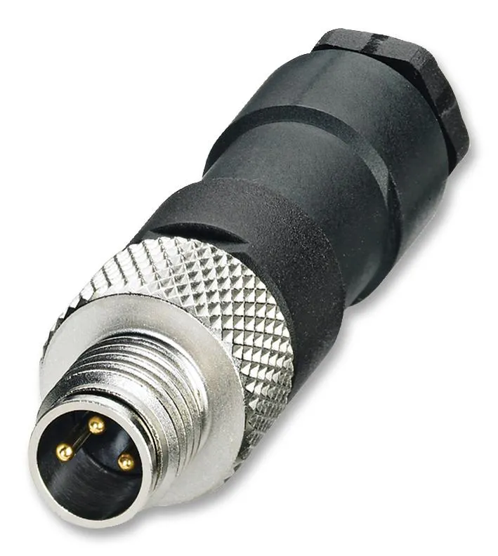 Phoenix Contact SACC-M 8MS-3CON-M SACC-M 8MS-3CON-M Sensor Connector M8 Male 3 Positions Screw Pin Straight Cable Mount