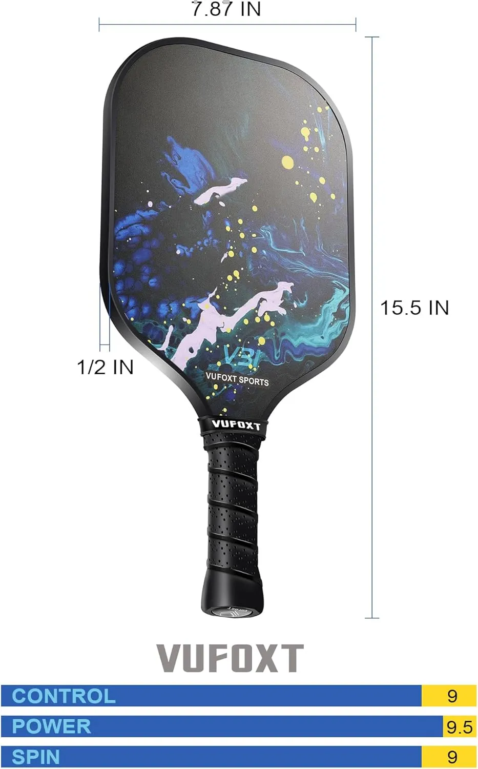 Pickleball Paddles Set of 2/4, USAPA Approved 99.99% Carbon Fiber Surface Pickleball Sets PP Honeycomb Core Pickleball Rackets, Lightweight Paddles with 4/6 Balls 1 Bag and Tapes for Beginners Medium