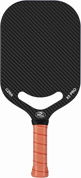 Pickleball Paddle, 3K Carbon Fiber Pickleball Paddle with Aero Throat, USA Pickleball Approved, 16MM Polypropylene Honeycomb Core, Textured Carbon Grit Surface