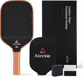 Pickleball Paddles Set,T700 Carbon Fiber Pickle Ball Paddle, Lightweight Rackets for Adults and Teenagers, Includes one Paddle Sleeve, one Cleaning Eraser and Two Pickleball Paddle Bands