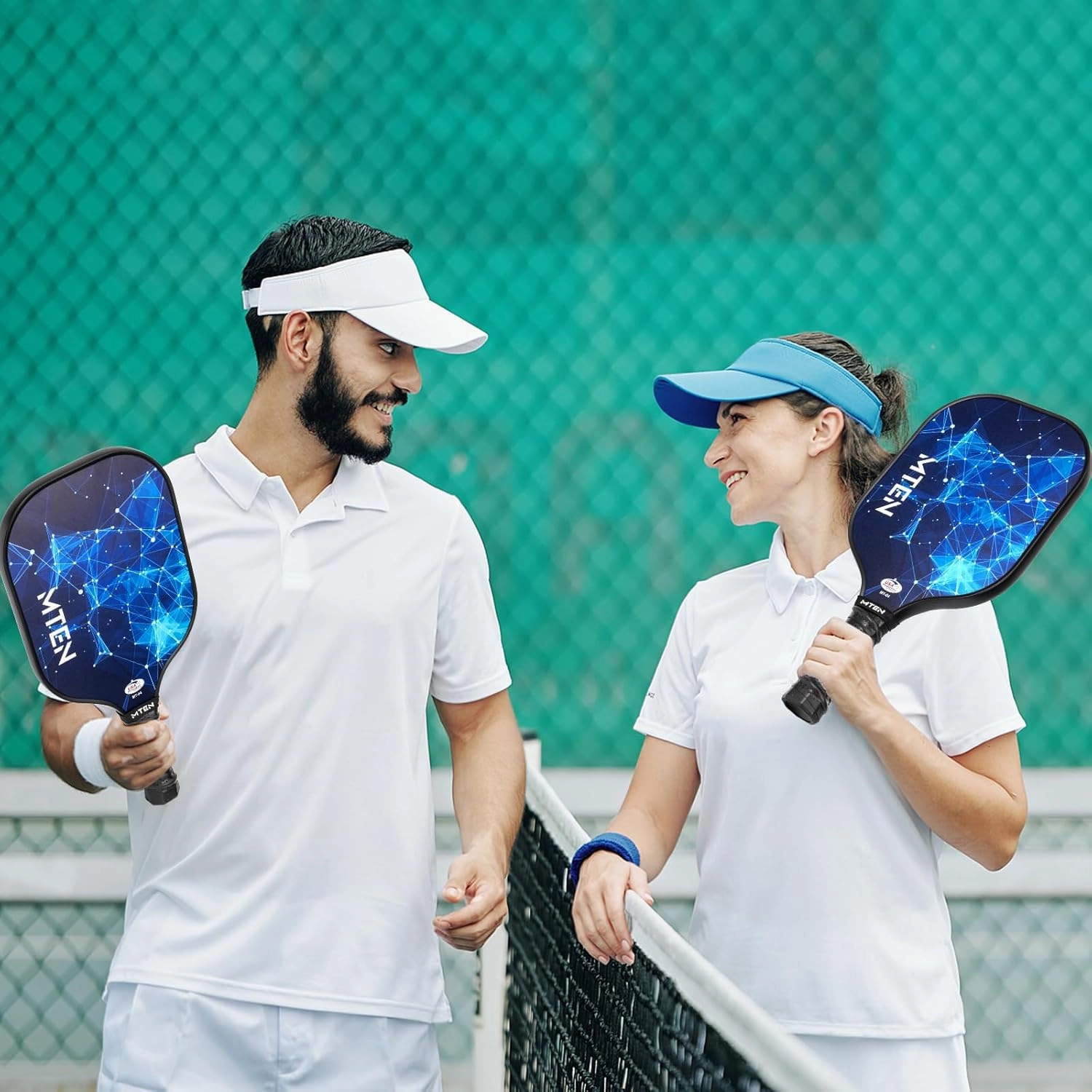 Pickleball Paddles, USAPA Approved Fiberglass Surface Pickleball Set with Pickleball Rackets, Pickleball Paddles Set ​for Men Women