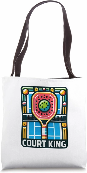 Pickleball Prodigy: Mastering the Court - Court King Tote Bag