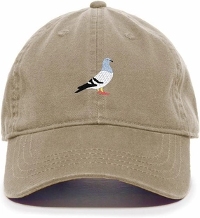 Pigeon Baseball Cap Embroidered Cotton Adjustable Dad Hat
