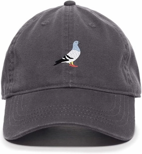 Pigeon Baseball Cap Embroidered Cotton Adjustable Dad Hat